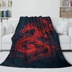 Drache 3D Gedruckte Fleece-Decke Weiche Gemütliche Decke für Sofa Bett Büro