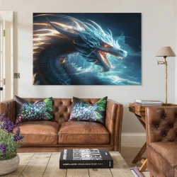occidental Dragón Pintura en lienzo sin marco, impresiones de pósters arte pared para decoración hogar dormitorio oficina