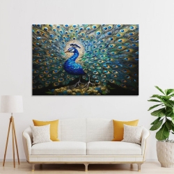 Pavo real Pintura en lienzo sin marco, impresiones de pósters arte pared para decoración hogar dormitorio oficina