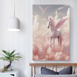 Licorne Peinture sur toile sans cadre, impressions posters art mural pour déco maison chambre bureau