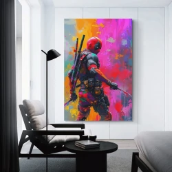 Marvel Deadpool Pintura en lienzo sin marco, impresiones de pósters arte pared para decoración hogar dormitorio oficina