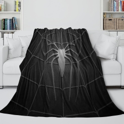 Avengers Spider-Man Plaid en Polaire Imprimé 3D Couverture Douce Confortable pour Canapé Lit Bureau