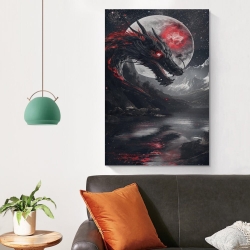 Dragon Peinture sur toile sans cadre, impressions posters art mural pour déco maison chambre bureau