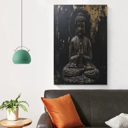 Bouddha Peinture sur toile sans cadre, impressions posters art mural pour déco maison chambre bureau