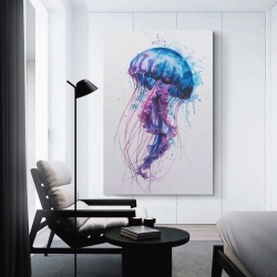 Méduse Peinture sur toile sans cadre, impressions posters art mural pour déco maison chambre bureau