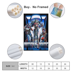 Transformers Optimus Prime Peinture sur toile sans cadre, impressions posters art mural pour déco maison chambre bureau