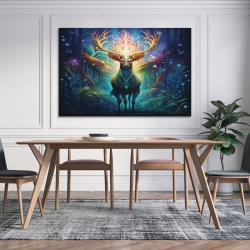 Renne Peinture sur toile sans cadre, impressions posters art mural pour déco maison chambre bureau