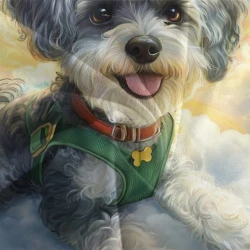 Yorkshire Terrier Housse de Couette Imprimée 3D Douce 3 Pièces Literie Garçons Filles