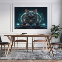 Gato Pintura en lienzo sin marco, impresiones de pósters arte pared para decoración hogar dormitorio oficina