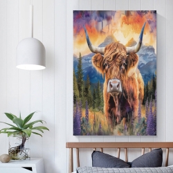 Hochlandrind Unrahmtes Leinwandbild, Wandkunst-Poster-Drucke für Zuhause, Schlafzimmer, Büro Dekoration