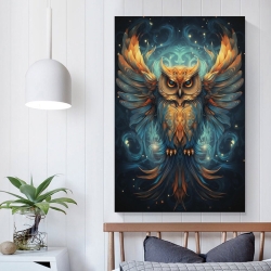 Hibou Peinture sur toile sans cadre, impressions posters art mural pour déco maison chambre bureau