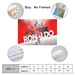 Cristiano Ronaldo Peinture sur toile sans cadre, impressions posters art mural pour déco maison chambre bureau