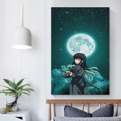 Tueur de démons: Demon Slayer Peinture sur toile sans cadre, impressions posters art mural pour déco maison chambre bureau