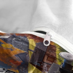 Tren de vapor Funda Nórdica Impresa en 3D Suave 3 Piezas Ropa de Cama para Niños Niñas