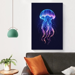 Méduse Peinture sur toile sans cadre, impressions posters art mural pour déco maison chambre bureau
