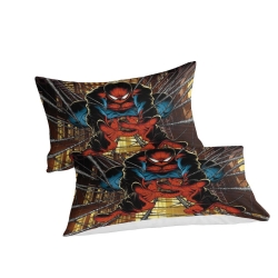 Avengers Spider Man Housse de Couette Imprimée 3D Douce 3 Pièces Literie Garçons Filles