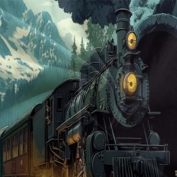 Train à vapeur Housse de Couette Imprimée 3D Douce 3 Pièces Literie Garçons Filles