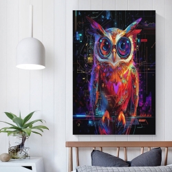 Hibou Peinture sur toile sans cadre, impressions posters art mural pour déco maison chambre bureau