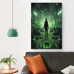 Hacker Pintura en lienzo sin marco, impresiones de pósters arte pared para decoración hogar dormitorio oficina