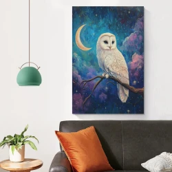 Gufo Pittura su tela senza cornice, stampe di poster arte murale per arredo casa camera ufficio