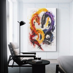 Dragon Unframed Canvas Painting, Wall Art Poster Prints for Home Bedroom Office Decoration