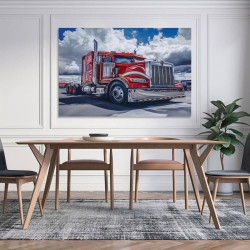 Gros camion Peinture sur toile sans cadre, impressions posters art mural pour déco maison chambre bureau