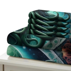 Mythe de l'horreur Cthulhu Housse de Couette Imprimée 3D Douce 3 Pièces Literie Garçons Filles