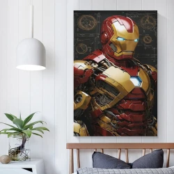 Avengers Iron Man Pittura su tela senza cornice, stampe di poster arte murale per arredo casa camera ufficio