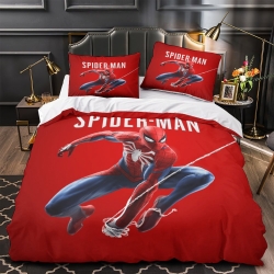Avengers Spider Man Housse de Couette Imprimée 3D Douce 3 Pièces Literie Garçons Filles