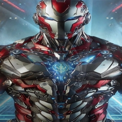 Avengers Iron Man Housse de Couette Imprimée 3D Douce 3 Pièces Literie Garçons Filles