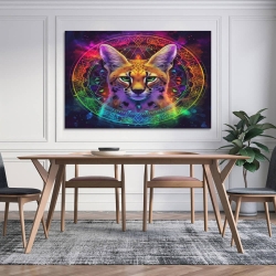 Chat Peinture sur toile sans cadre, impressions posters art mural pour déco maison chambre bureau