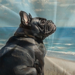 Bouledogue Housse de Couette Imprimée 3D Douce 3 Pièces Literie Garçons Filles