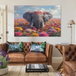 Elefante Pintura en lienzo sin marco, impresiones de pósters arte pared para decoración hogar dormitorio oficina