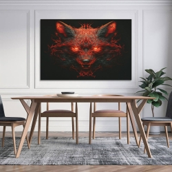 Loup Peinture sur toile sans cadre, impressions posters art mural pour déco maison chambre bureau