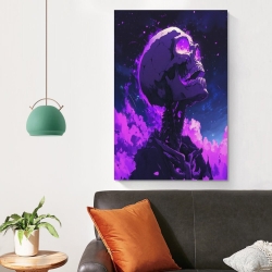 Crâne Peinture sur toile sans cadre, impressions posters art mural pour déco maison chambre bureau