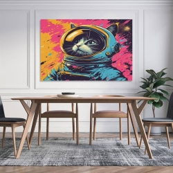 Chat Peinture sur toile sans cadre, impressions posters art mural pour déco maison chambre bureau