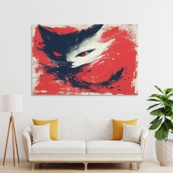 Chat Peinture sur toile sans cadre, impressions posters art mural pour déco maison chambre bureau