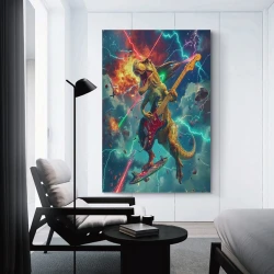 Dinosaure Peinture sur toile sans cadre, impressions posters art mural pour déco maison chambre bureau