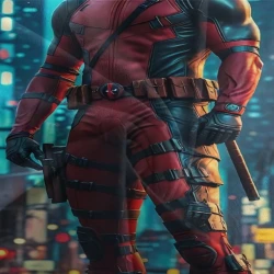 Deadpool Marvel Copripiumino Stampato 3D Morbido 3 Pezzi Biancheria da Letto per Ragazzi Ragazze