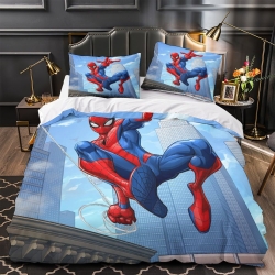 Avengers Spider Man Copripiumino Stampato 3D Morbido 3 Pezzi Biancheria da Letto per Ragazzi Ragazze