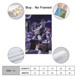 Transformers Megatron Peinture sur toile sans cadre, impressions posters art mural pour déco maison chambre bureau