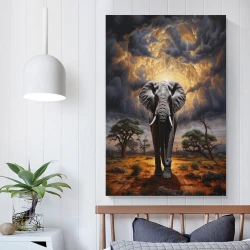 Elefante Pintura en lienzo sin marco, impresiones de pósters arte pared para decoración hogar dormitorio oficina