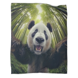 Panda 3D Printed Fleece Throw Blanket Soft Cozy Blanket for Couch Sofa Bed Office