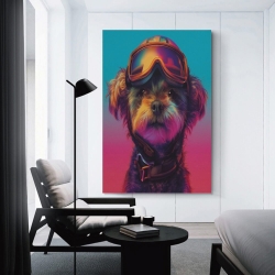 Chien mignon Peinture sur toile sans cadre, impressions posters art mural pour déco maison chambre bureau