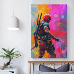 Marvel Deadpool Pintura en lienzo sin marco, impresiones de pósters arte pared para decoración hogar dormitorio oficina
