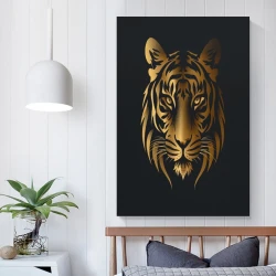 Tigre Peinture sur toile sans cadre, impressions posters art mural pour déco maison chambre bureau