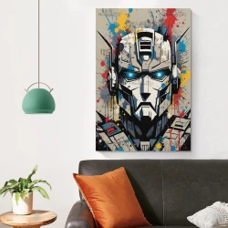 Transformers Optimus Prime Peinture sur toile sans cadre, impressions posters art mural pour déco maison chambre bureau