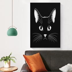 Gato Pintura en lienzo sin marco, impresiones de pósters arte pared para decoración hogar dormitorio oficina
