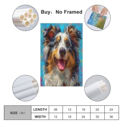 Berner Sennenhund Unrahmtes Leinwandbild, Wandkunst-Poster-Drucke für Zuhause, Schlafzimmer, Büro Dekoration