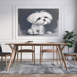 Shih Tzu Peinture sur toile sans cadre, impressions posters art mural pour déco maison chambre bureau